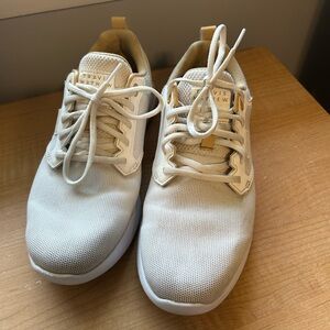 Travis Mathew Men's Cream Sneakers